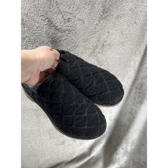 Bionica Women’s 9 Akina Gray Quilted Wool Slip On Clog Mule Slipper Shoes - Picture 5 of 7